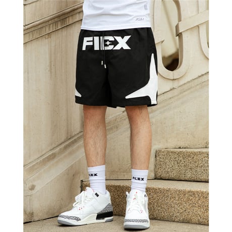 Star Logo Print Shorts / Black