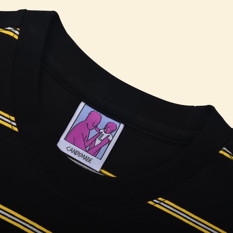[CANDYMADE]  Black Striped Tee