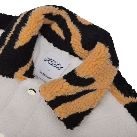 Tiger Print Patch Jacket