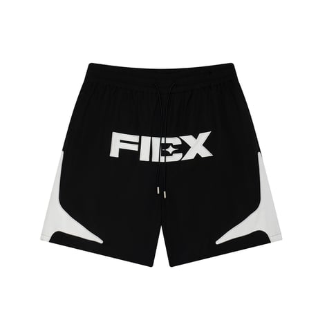 Star Logo Print Shorts / Black