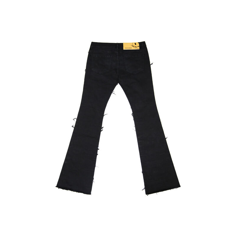 Ripped Flared Denim | FLEXHOOD