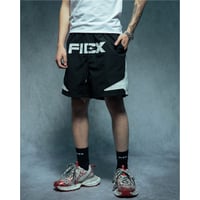 Star Logo Print Shorts / Black