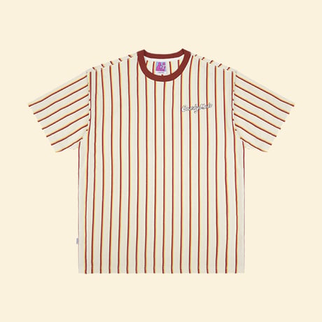 [CANDYMADE]  Graffiti Vertical Stripes Tee