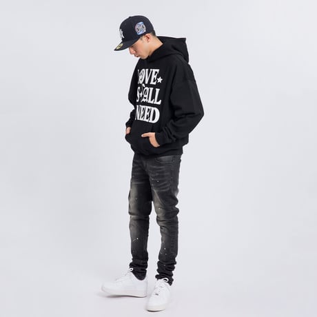 Love Is All I Need Hoodie / Black