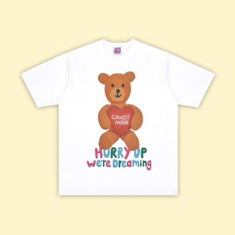 [CANDYMADE]  Dreaming Bear Tee / White