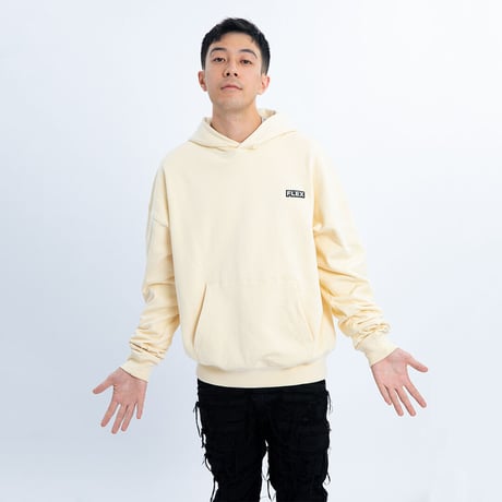 Flexhood Badge Hoodie / Khaki