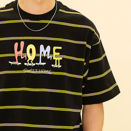 [CANDYMADE]  Black Striped Tee