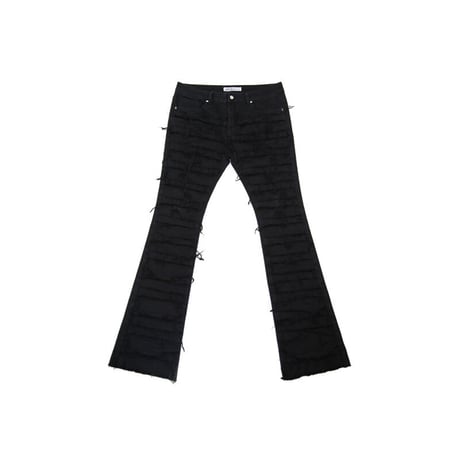 Ripped Flared Denim