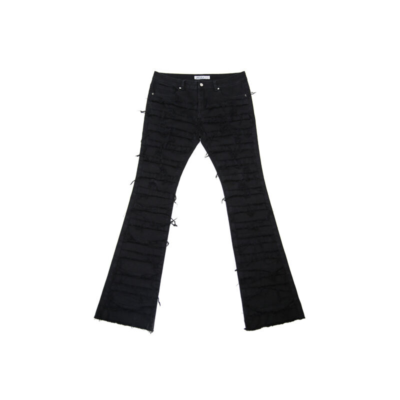 その他ブランド / FLEXHOOD/ダメージフレアデニム/ボトム/XL/デニム/BLK/FLEX2022JS147B Ripped Flared Denim | FLEXHOOD