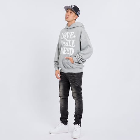 Love Is All I Need Hoodie / Gray