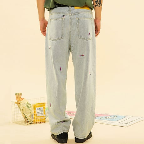 [CANDYMADE]  Candy Embroidered Denim