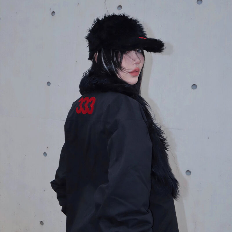 PCCVISION] 333 Embroidery Plush Cap | FLEXHOOD