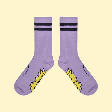 [CANDYMADE]  Purple Cartoon Socks