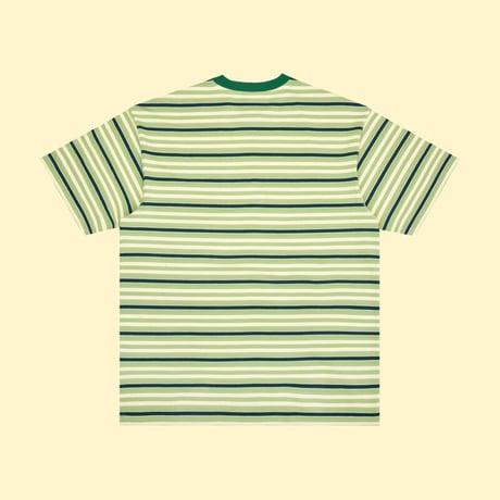 [CANDYMADE]  Cartoon Bear Striped Tee