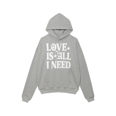 Love Is All I Need Hoodie / Gray