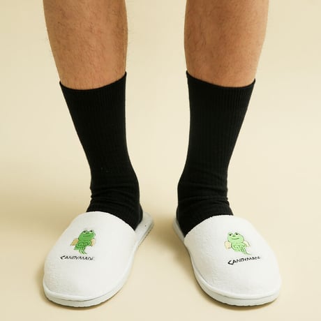 [CANDYMADE]  Frog Icon Slippers