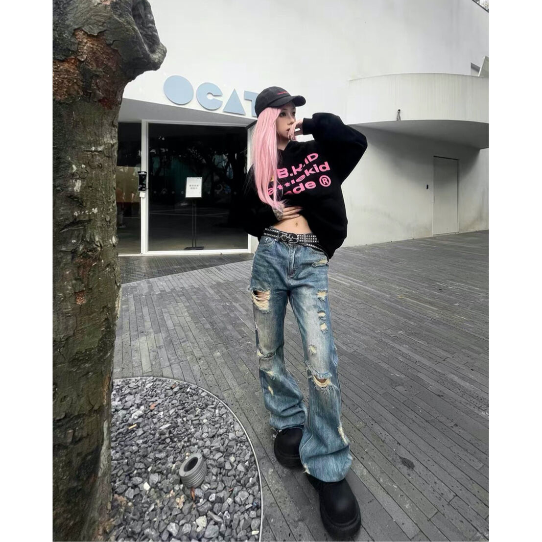 SANSLAWS] Ruined Flared Denim | FLEXHOOD