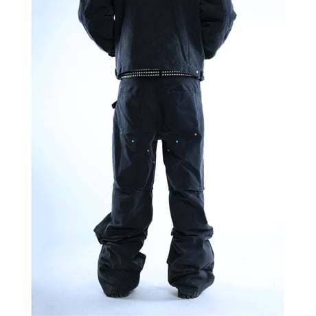 [PCCVISION] Vintage Gempleated Cargo Pants