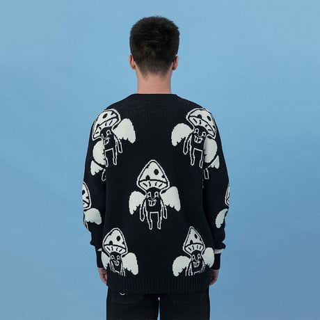 [CANDYMADE] Mushroom Sweater / Black