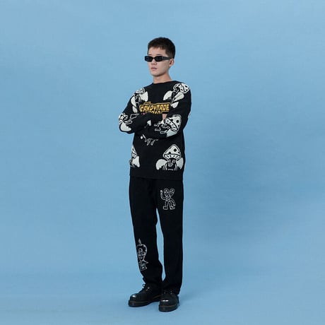 [CANDYMADE] Mushroom Sweater / Black