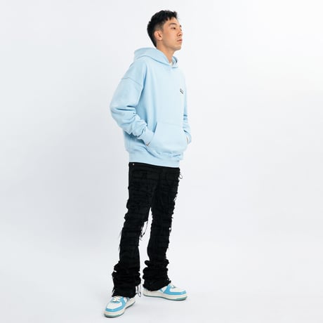 Flexhood Badge Hoodie / Blue