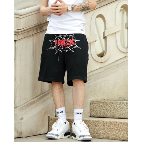 Spider Foam Print Shorts