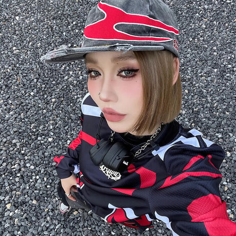 [PCCVISION] Vintage Embroidered Denim Cap