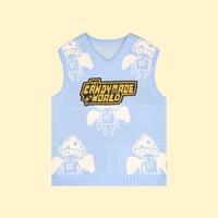 [CANDYMADE] Mushroom Sweater Vest / Blue