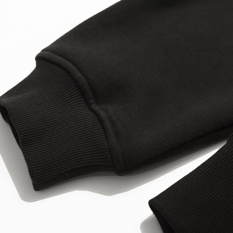 Flocked Printed Fleece Hoodie