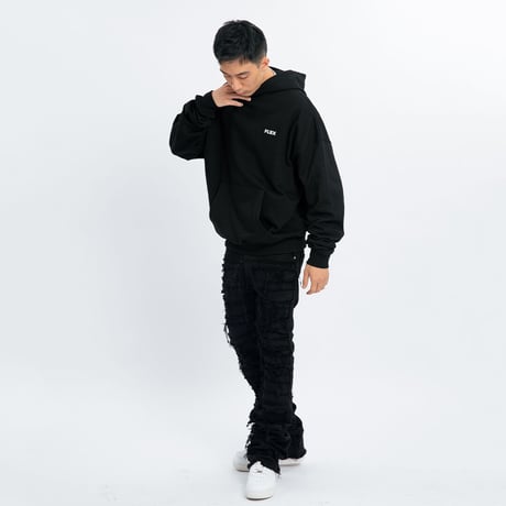 Flexhood Badge Hoodie / Black
