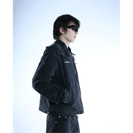 [PCCVISION] Vintage Gempleated Jacket