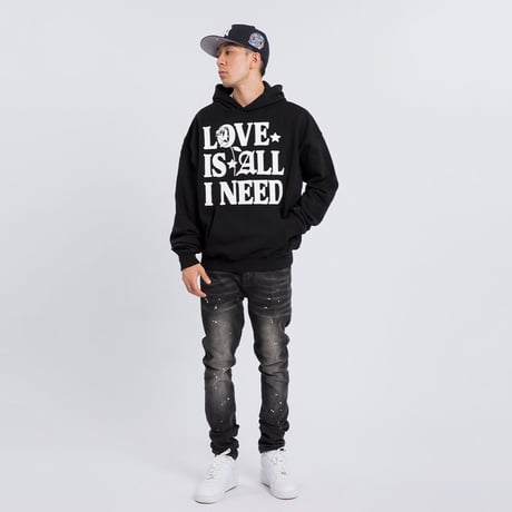 Love Is All I Need Hoodie / Black