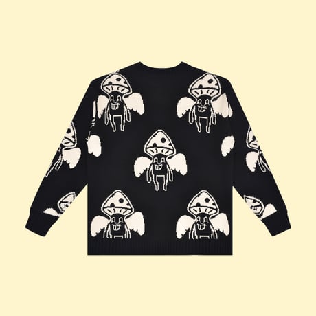 [CANDYMADE] Mushroom Sweater / Black