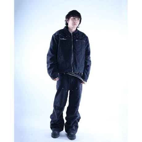 [PCCVISION] Vintage Gempleated Jacket