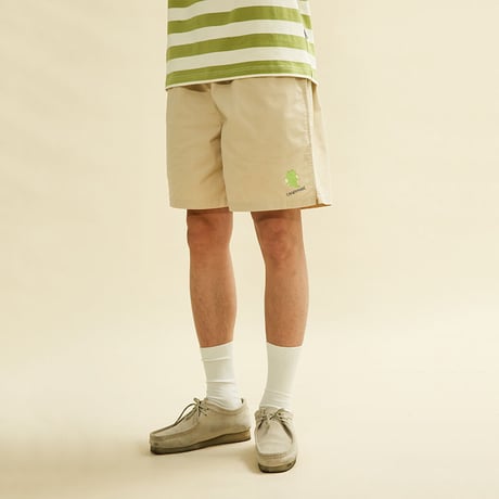 [CANDYMADE]  Frog Icon Shorts / Khaki