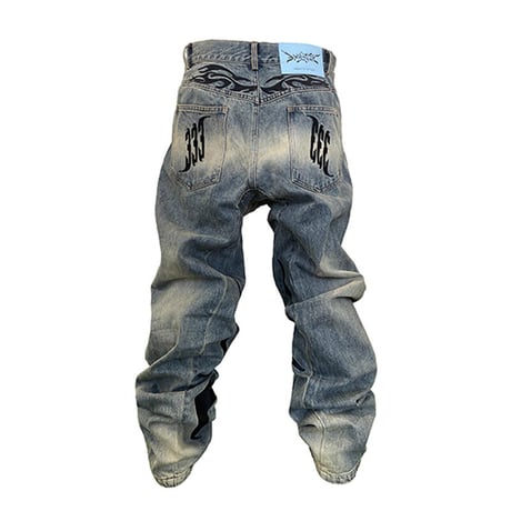 [PCCVISION] Totem Embroidered Denim