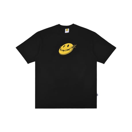 Basic Smiley Print Tee / Black