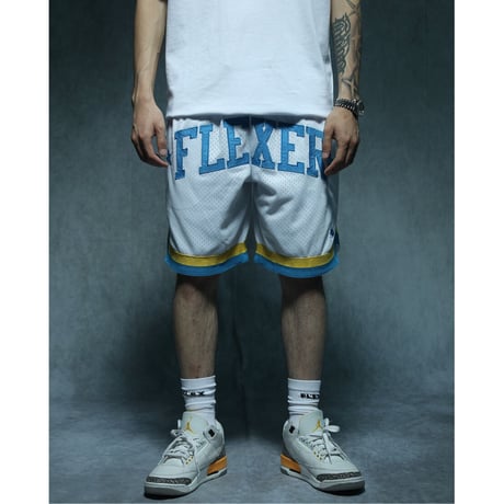Flexer Basketball Shorts / White