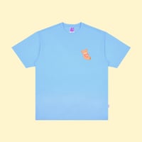 [CANDYMADE]  Cartoon Bear Tee  / Blue
