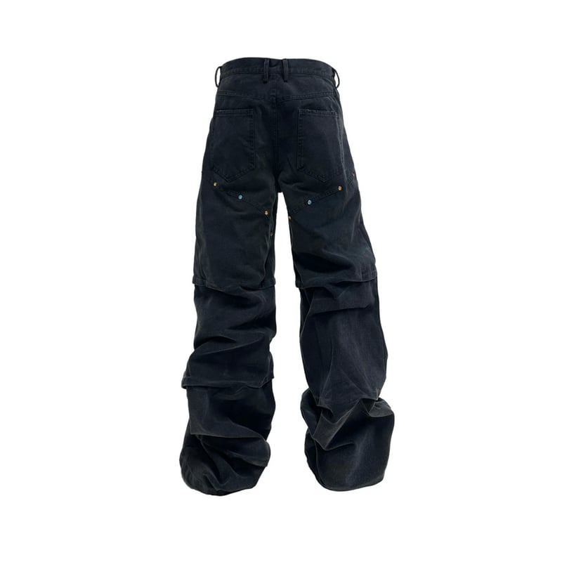 PCCVISION] Vintage Gempleated Cargo Pants | FL
