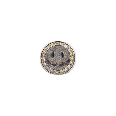 ICEKID Rhinestone Smiley Ring
