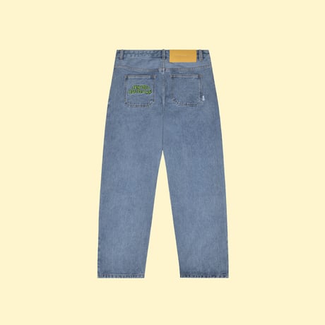[CANDYMADE]  Frog Embroidery Denim