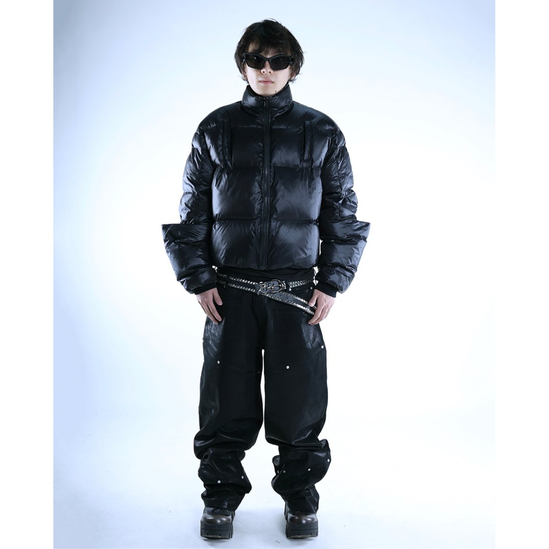 PCCVISION] Drawstring Hem Short Down Jacket |