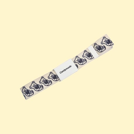 [CANDYMADE]  Cartoon Bear Full Print Belt