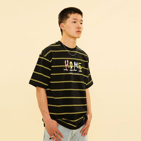 [CANDYMADE]  Black Striped Tee