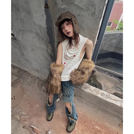 [PCCVISION] Vintage Big Ripped Denim