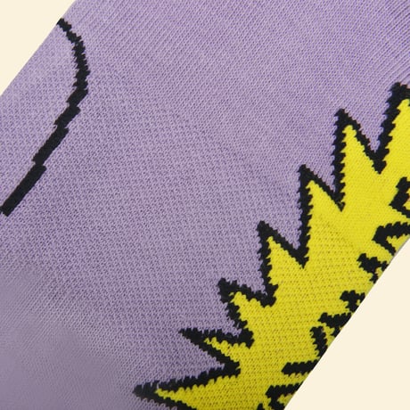 [CANDYMADE]  Purple Cartoon Socks