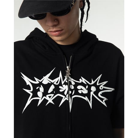 Flexer  short sleeve Zip Hoodie