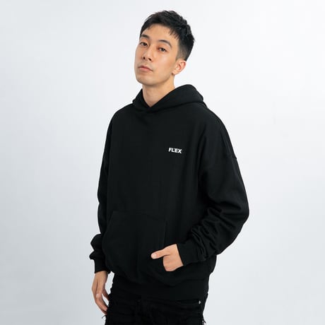 Flexhood Badge Hoodie / Black