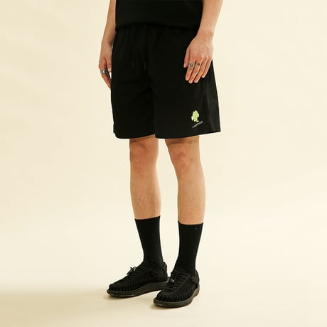 [CANDYMADE]  Frog Icon Shorts / Black